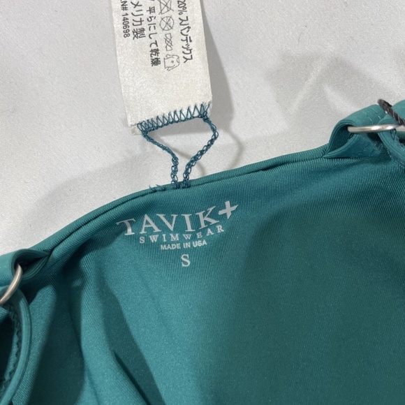 NWT Tavik‎ [ Small ] Drew Plunging One Piece Swimsuit in Storm Green - Picture 13 of 13